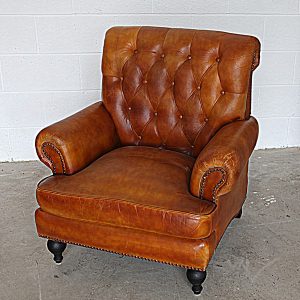 Highback Brown Leather Chair