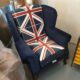 Union Jack Wingback Chair